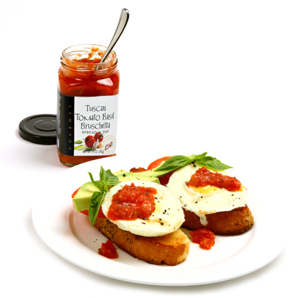 Tuscan Tomato Basil Bruschetta Spread & Dip | Elki