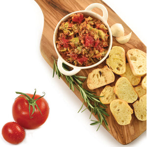 Artichoke Tomato Bruschetta Dip & Spread | Elki