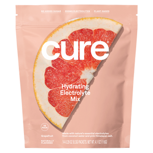 Cure Hydrating Electrolyte Drink Mix, 14 Pack | Grapefruit