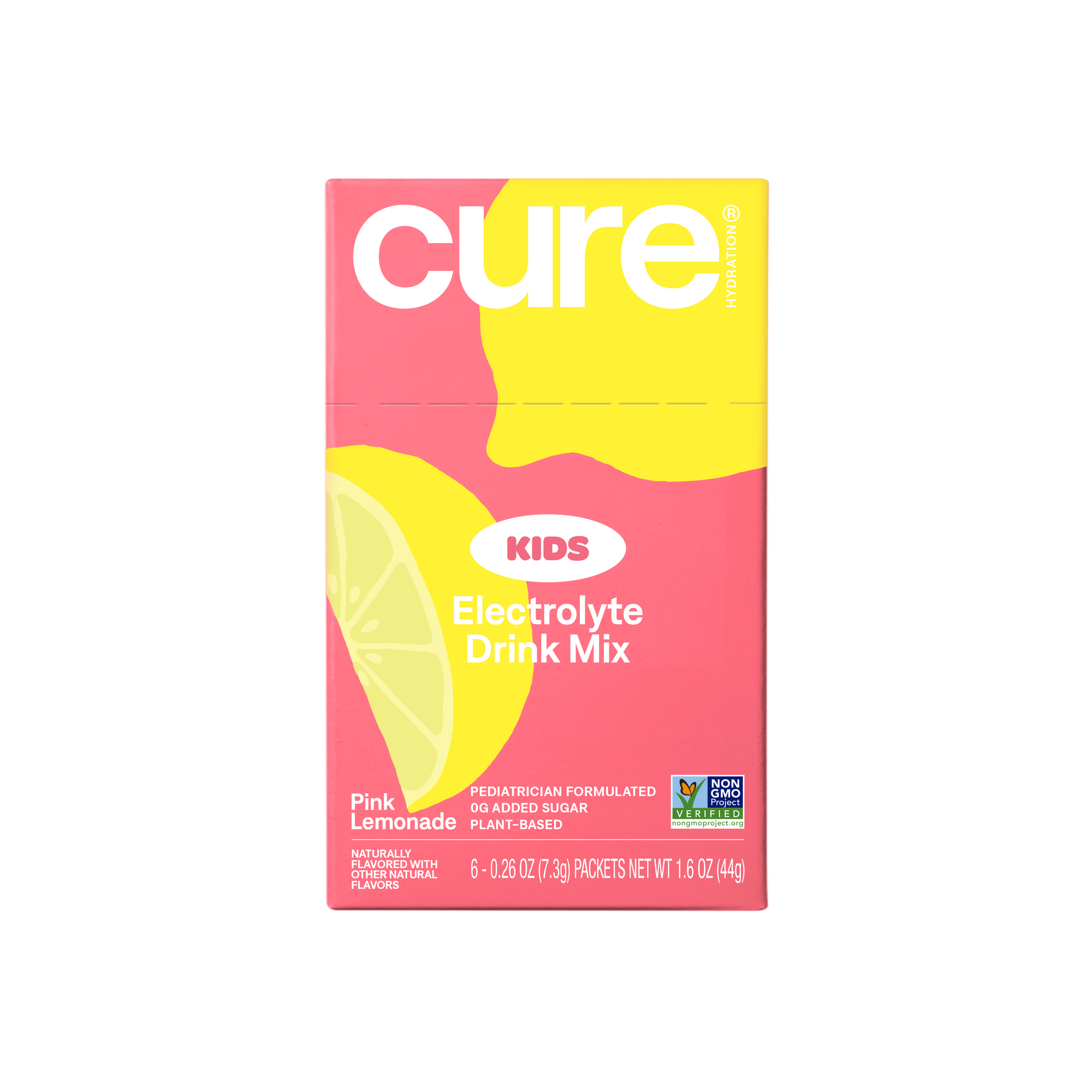 Cure Kids Hydration Mix, 6 Serving Box | Pink Lemonade