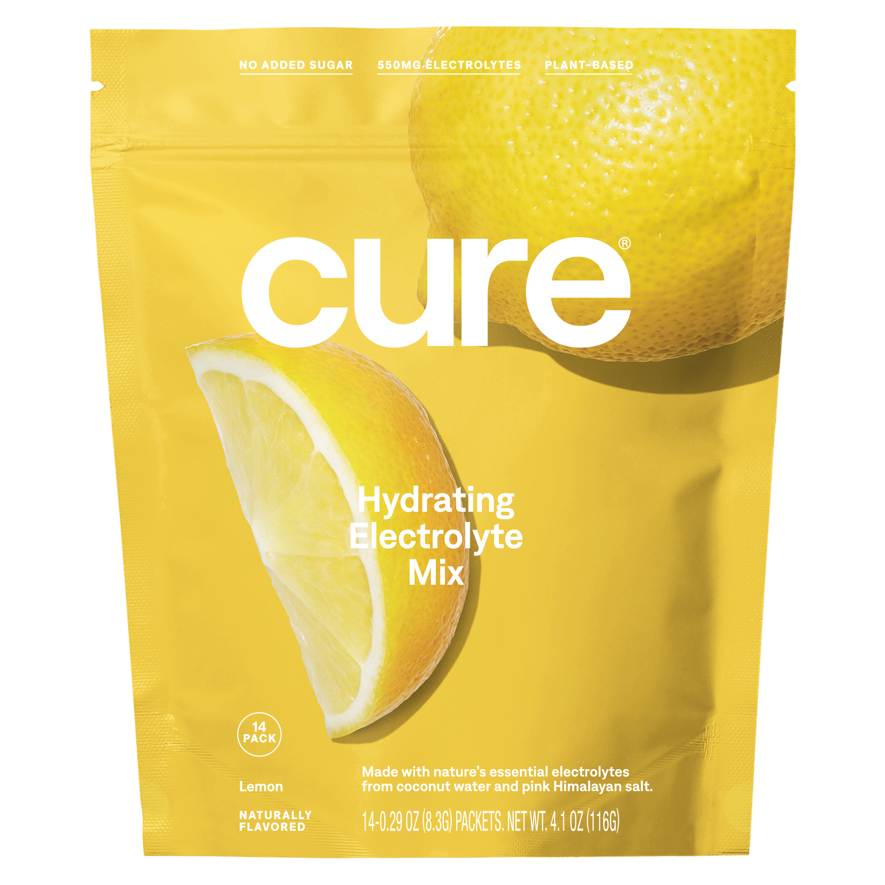 Cure Hydrating Electrolyte Mix, 14 Pack | Lemonade