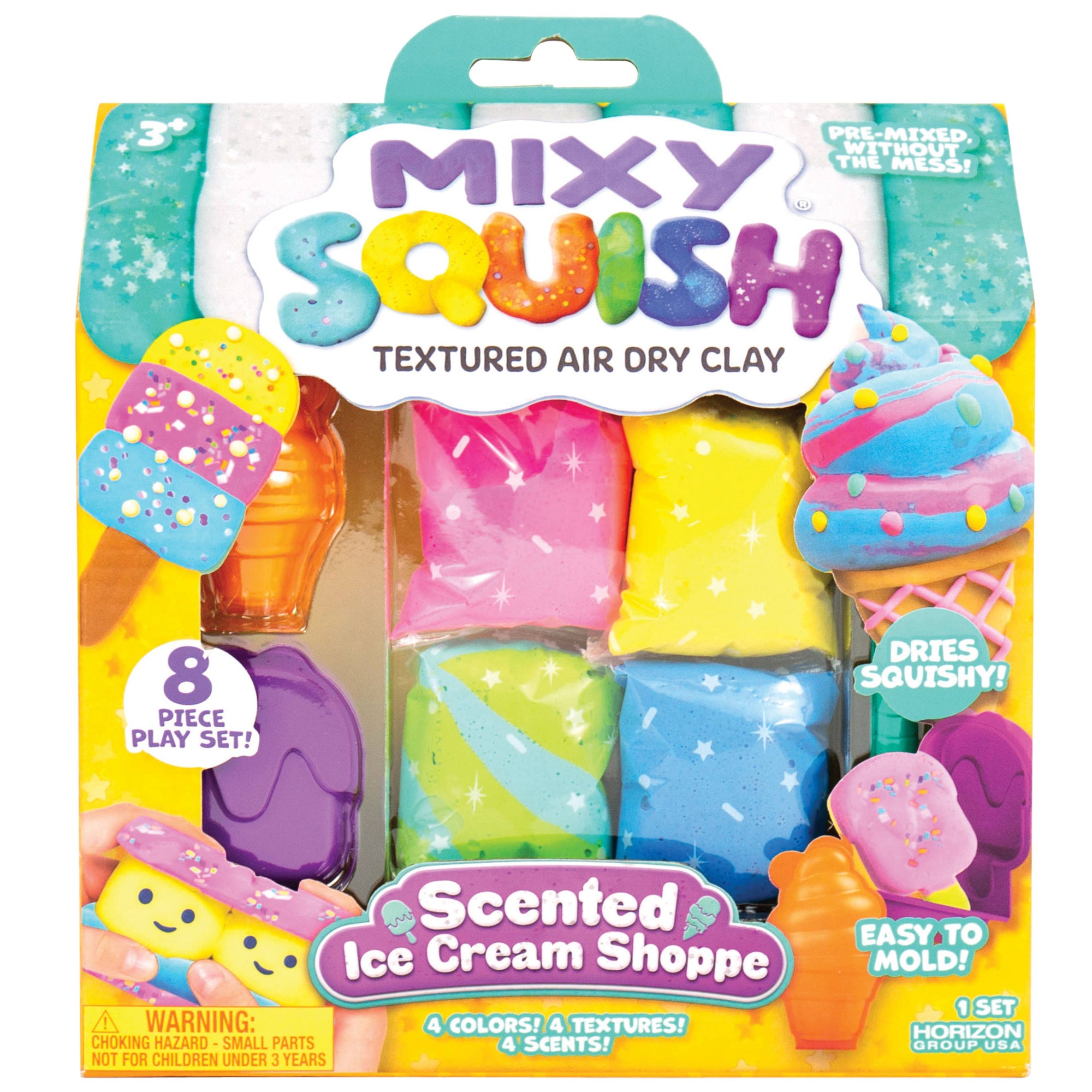 Scented Ice Cream Shoppe Texture Air Dry Clay | Crafts and Toys for Kids