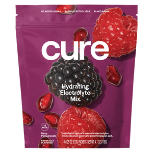 Cure Hydrating Electrolyte Drink Mix, 14 Pack | Berry Pomegranate