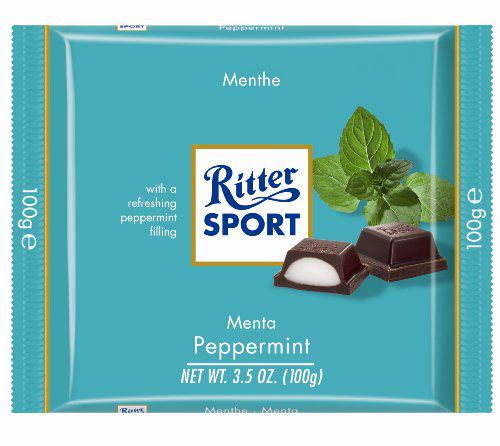 Ritter Sport Dark Chocolate Peppermint Bar 3.5oz