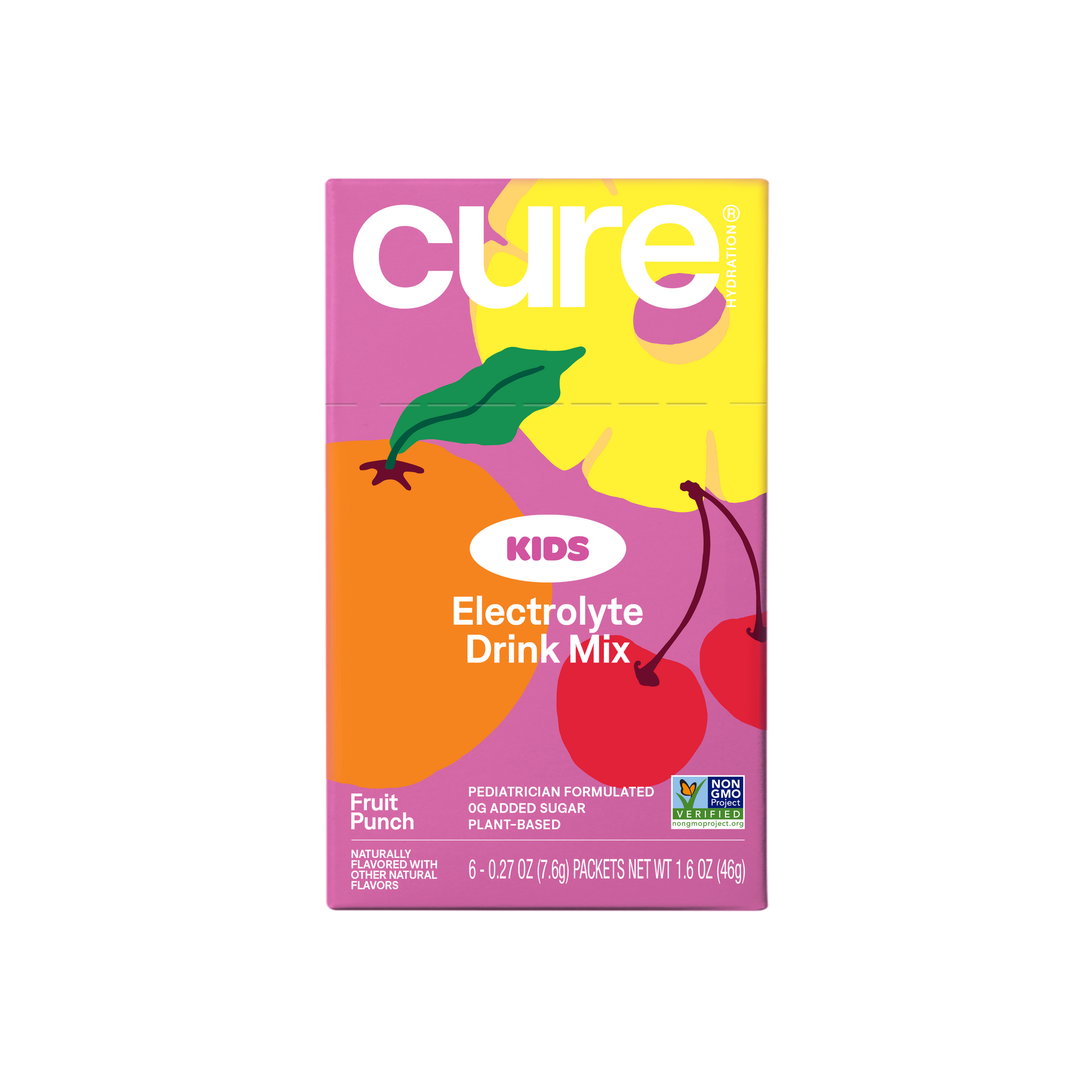 Cure Kids Hydration Mix, 6 Serving Box | Fruit Punch