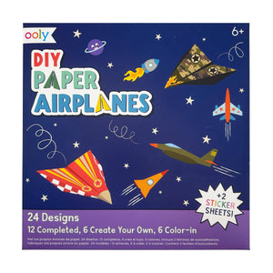 D.I.Y. Paper Air Planes Activity Kit, Set of 24 Designs | Crafts & Projects for Kids