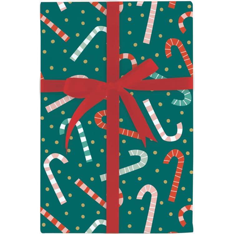 Candy Canes & Confetti Jumbo Wrapping Paper | Design Design