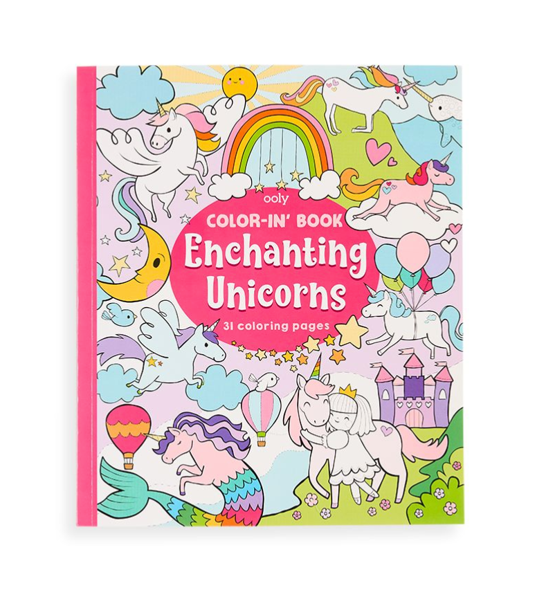 Color-in' Book: Enchanting Unicorns | OOLY