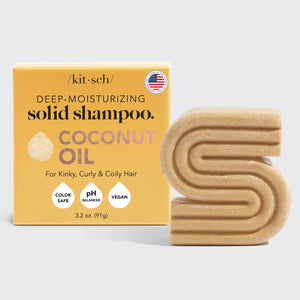 Coconut Oil Deep-Moisturizing Solid Shampoo Bar | KITSCH