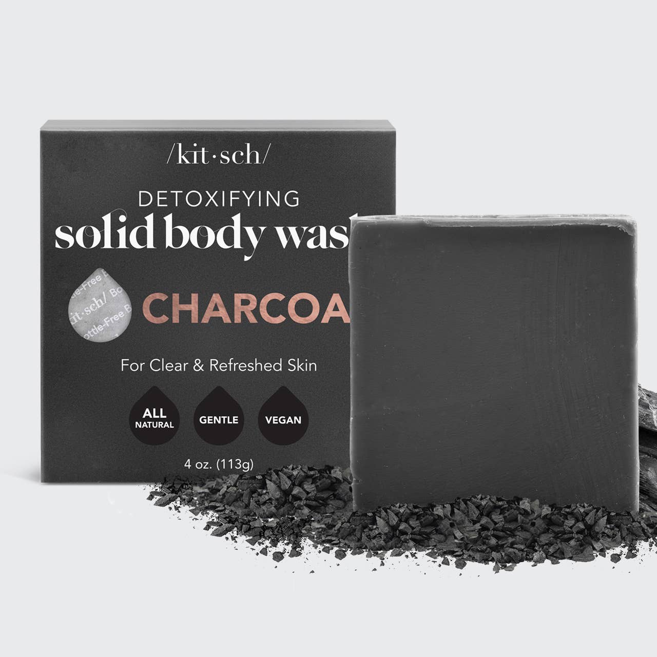 Charcoal Detoxifying Body Wash Bar | KITSCH