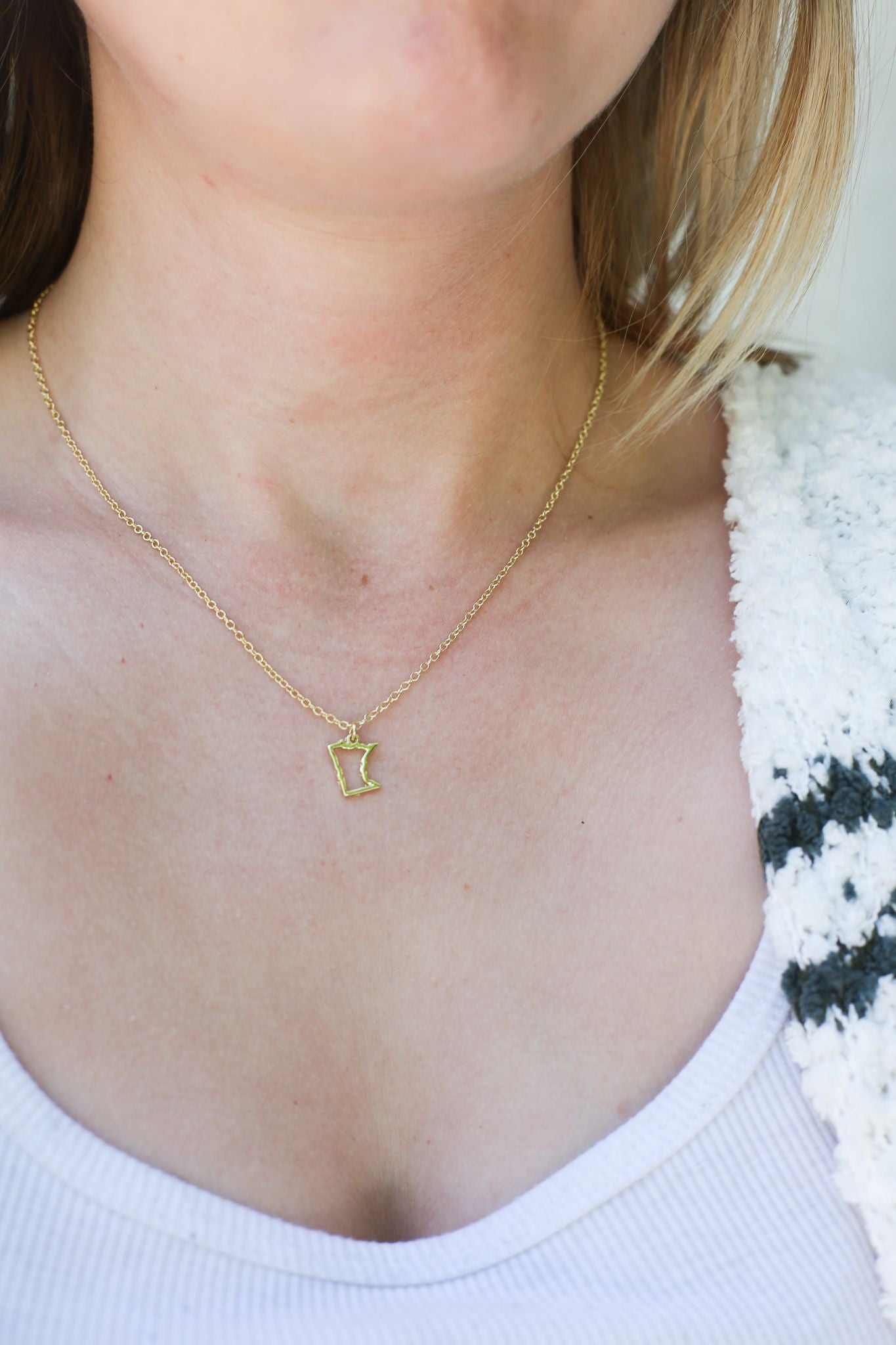 MN State Necklace | Lucky Feather