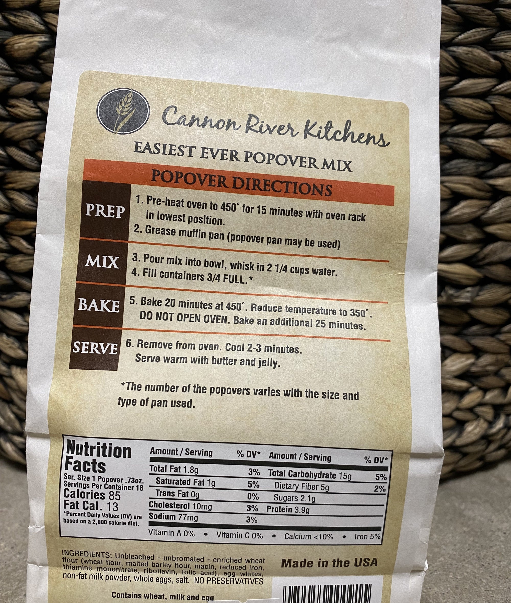 Popover Mix | Cannon River Kitchens