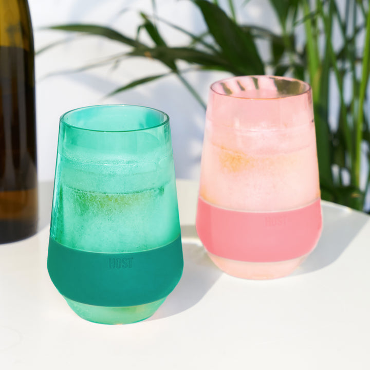 Wine Freeze XL Cooling Cups, Tinted, Set of 4 | Host