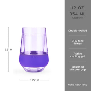 Wine Freeze XL Cooling Cups, Tinted, Set of 4 | Host