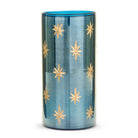 8 Etched Blue Star Container