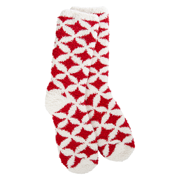 World's Softest Knit Pickin Socks - Retro Diamond Holiday