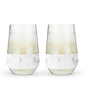 Wine Freeze Cooling Cups XL Set, Marble | Host