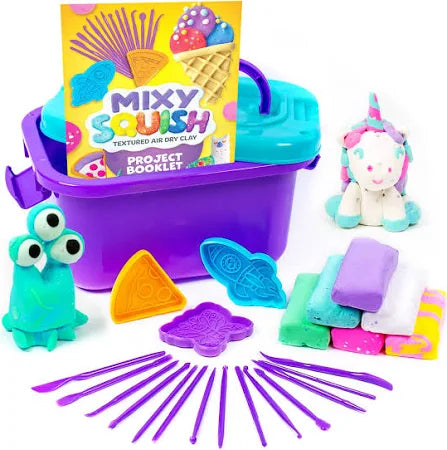 Mixy Squish Sculpting Studio Case | Craft & Art Kits for Kids - Great Gift Idea for Kids, Tweens