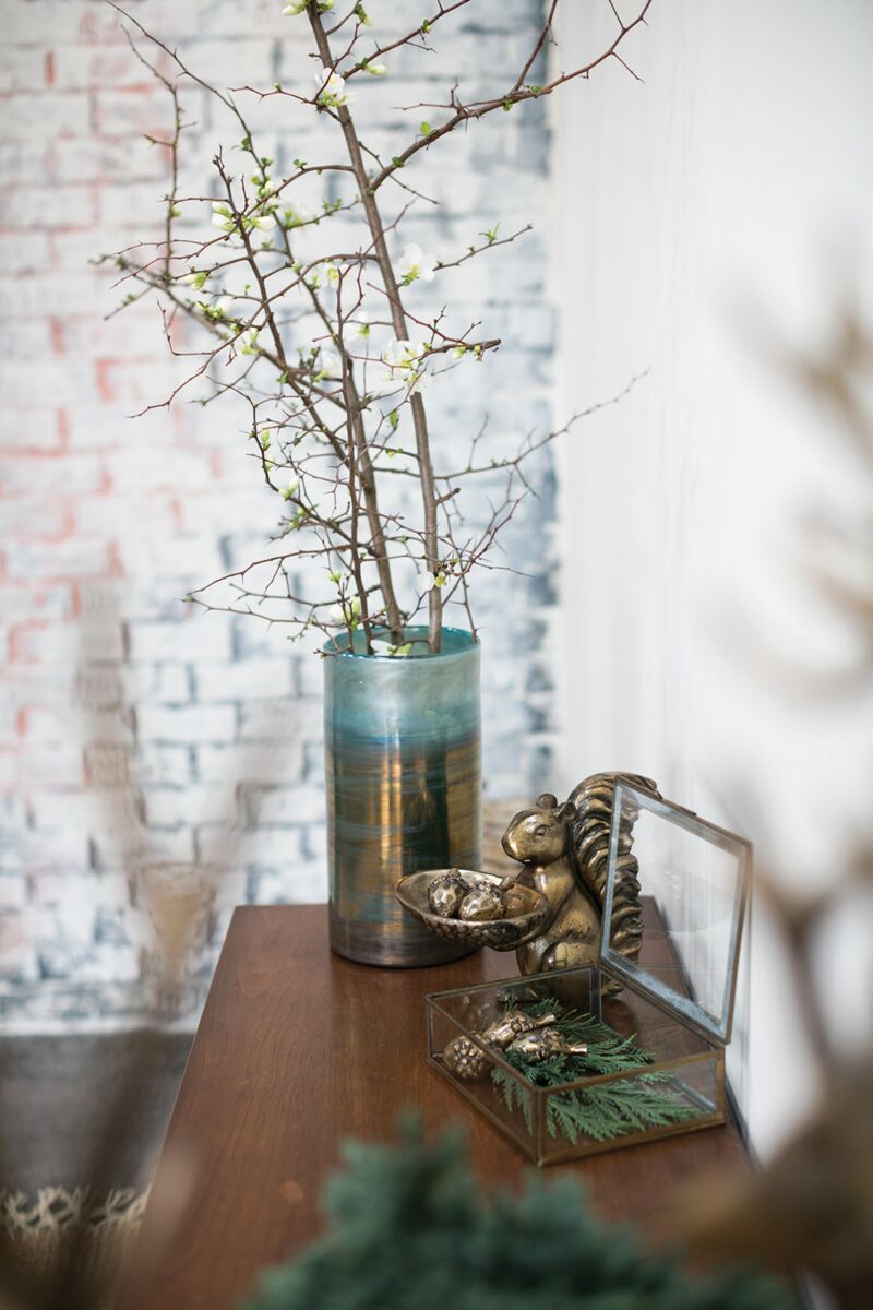 Squirrel Figurine and Bowl