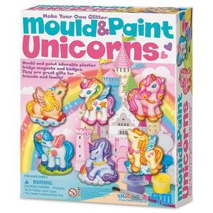 Mould & Paint Unicorns - Craft kit for kids & girls by Toysmith - Gift for Birthday, Christmas or fun