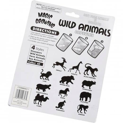 Magic Grow Wild Animal Capsules 12 Pack | US Toy Company