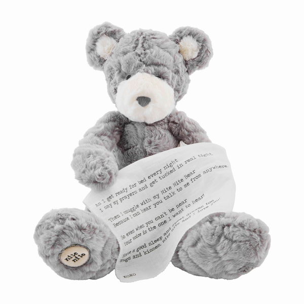 Nite Nite Bear - Record Your Voice Stuffed Animal | Gifts for Kids, Grandparents & Grandma