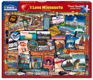 I Love Minnesota, 1000 Piece Puzzle | White Mountain