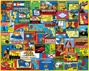 State Stickers, 1000 Piece Puzzle | White Mountain