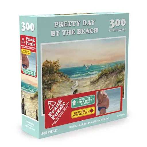 Doing Things, Pretty Day By Beach Prank Puzzle 300 Pieces | Wow Wee Toys