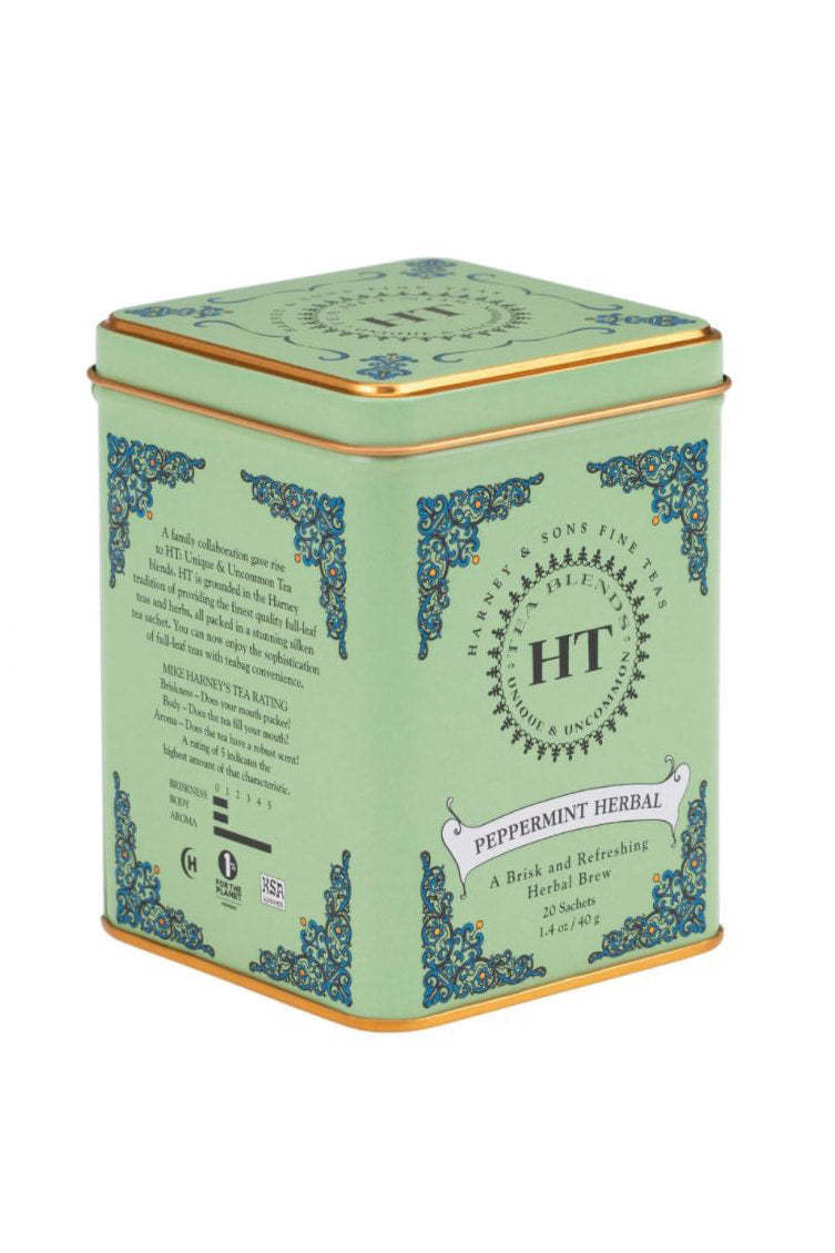 Peppermint Herbal Tea, HT Tin of 20 Sachets | Harney & Sons Tea