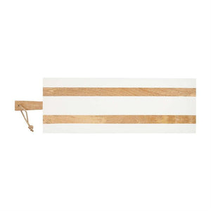 Wood Long Board, White