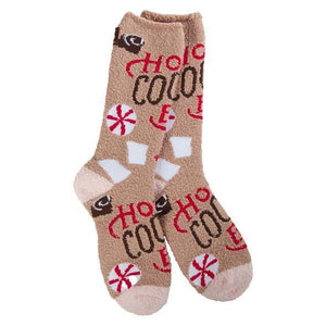 World's Softest Cozy Crew Socks - Hot Cocoa