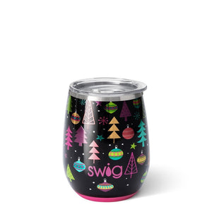 Merry & Bright Stemless Wine Cup | Swig