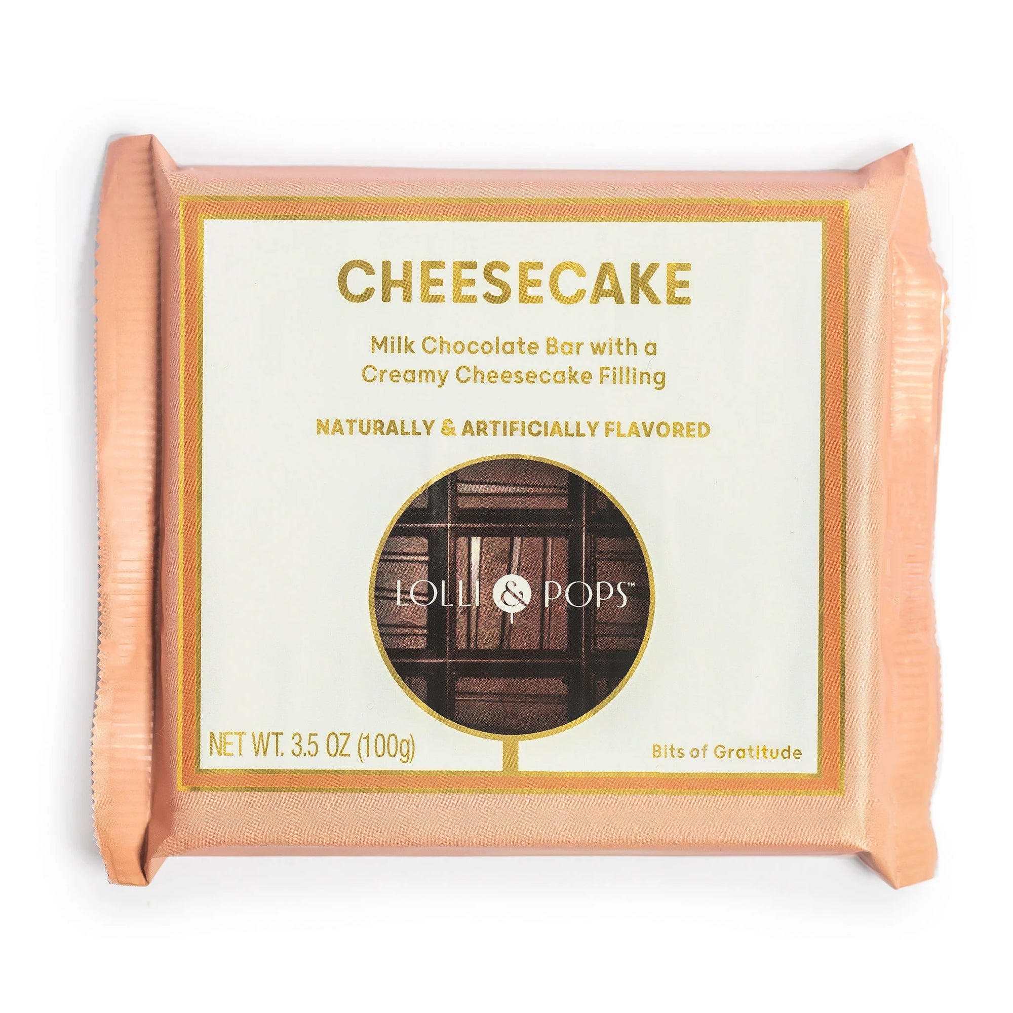 Cheesecake Milk Chocolate Bar | Lolli & Pops