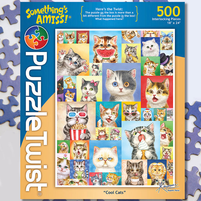 Cool Cats, 500 Piece Puzzle | Puzzle Twist