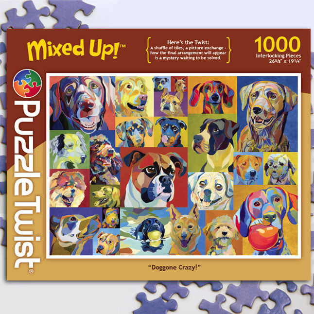Doggone Crazy, 1000 Piece Puzzle | Puzzle Twist