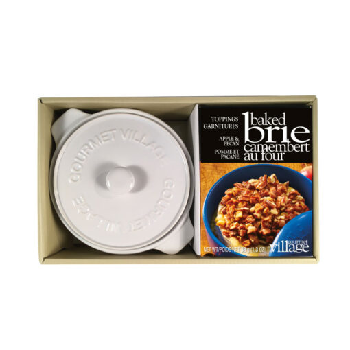 Brie Baker With Apples & Pecans Topping Kit - Gourmet Du Village
