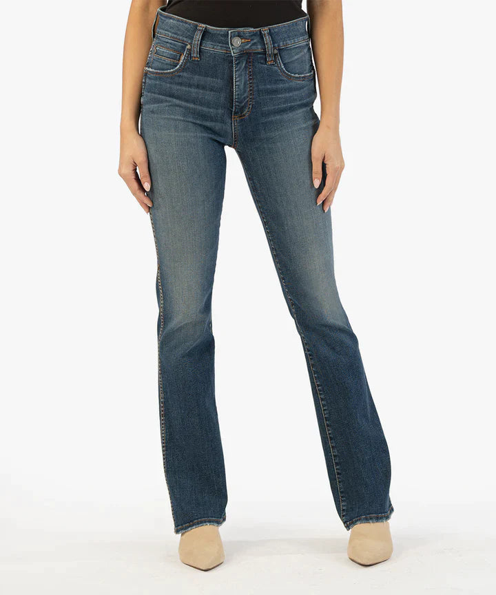 Natalie Boot Cut Jeans, Allied Dark Wash Stone | KUT from the Kloth