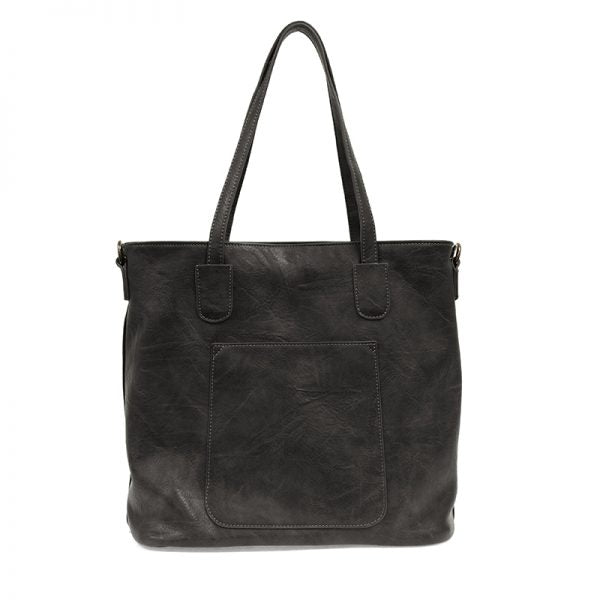 Terri Traveler Zip Tote Handbag, Black | Joy