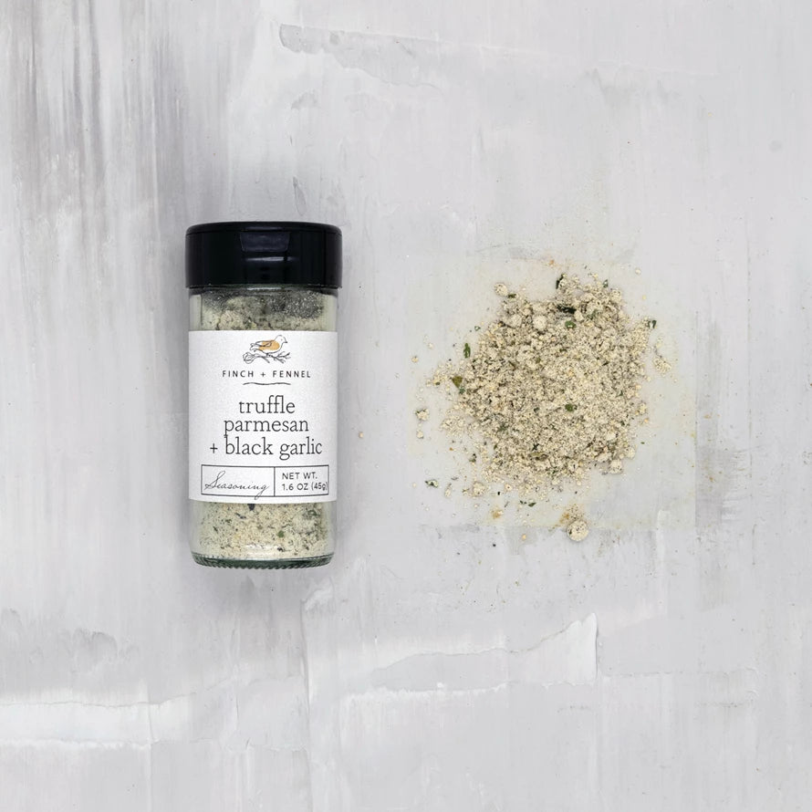 Truffle Parmesan + Black Garlic Seasoning | Finch + Fennel