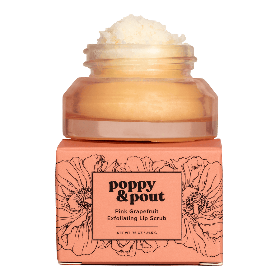 Pink Grapefruit Lip Scrub | Poppy & Pout