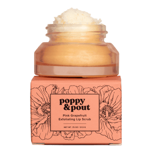 Pink Grapefruit Lip Scrub | Poppy & Pout
