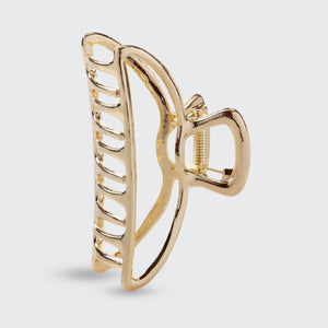 Metal Open Shape Claw Clip, Gold | KITSCH