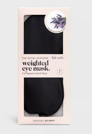 Lavender Weighted Satin Eye Mask | KITSCH