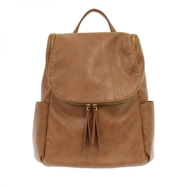Kerri Side Pocket Backpack, Saddle | Joy