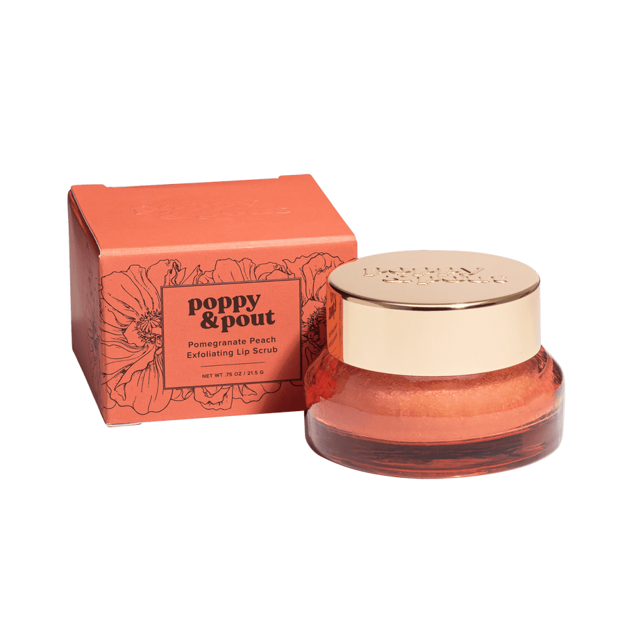 Pomegranate Peach Lip Scrub | Poppy & Pout