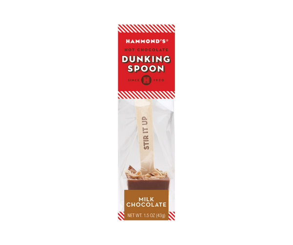 Hot Chocolate Dunking Spoon, Milk Chocolate | Hammond's