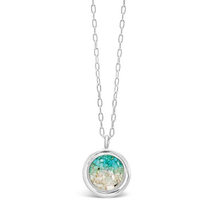 Neptune Necklace Lake Minnewaska Sand Turquoise Gradient, Silver  | Dune Jewelry