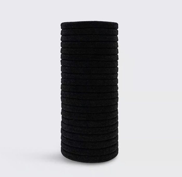 Eco Friendly Nylon Elastics 20pc, Black | KITSCH
