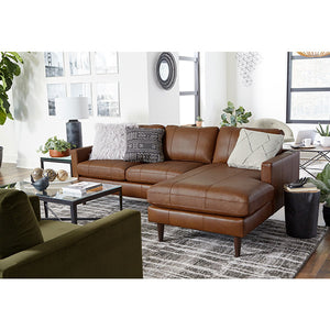 Trafton 2 Piece Sofa Chaise, Leather